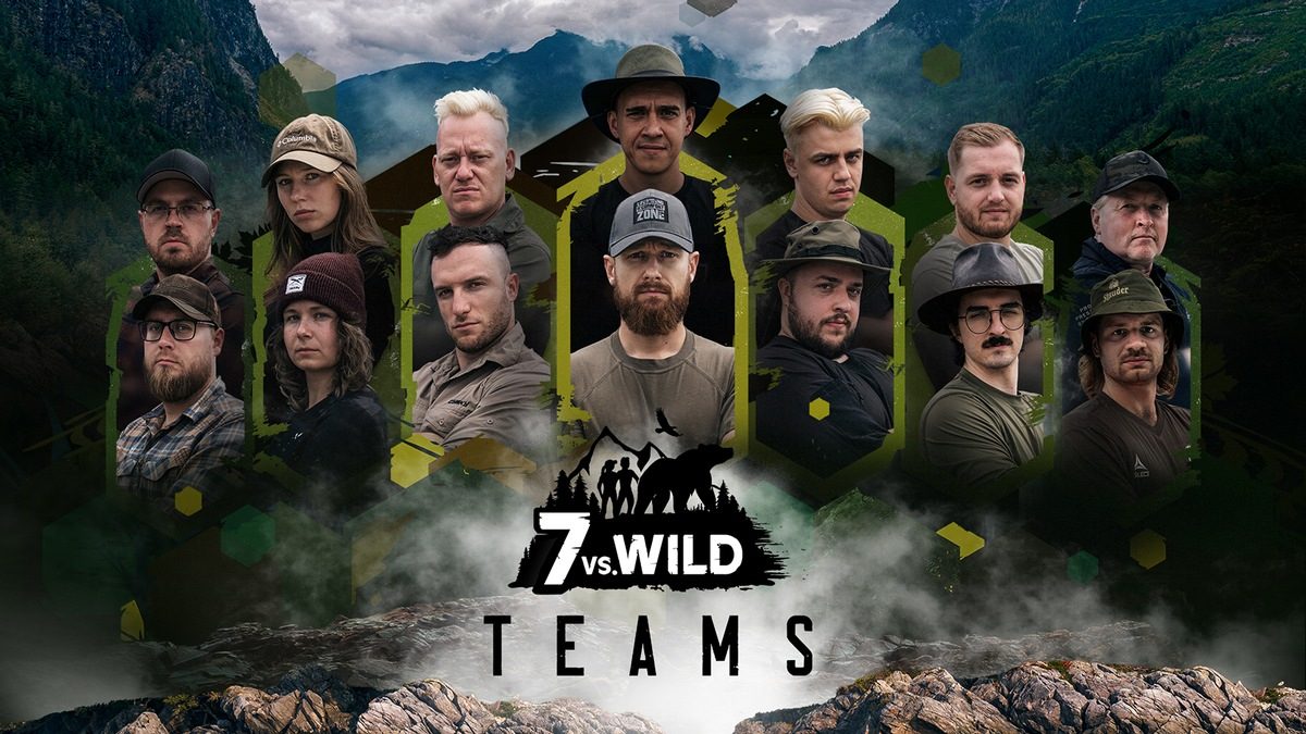 Fotomontage der 7vs.Wild Teilnehmer in Kanada.